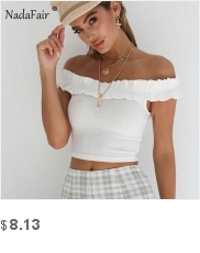 Nadafair-Long-Sleeve-Laced-Up-Criss-Cross-Short-T-Shirt-White-Black-Grey-Khaki-Casual-Women-Crop-Top-32800383704