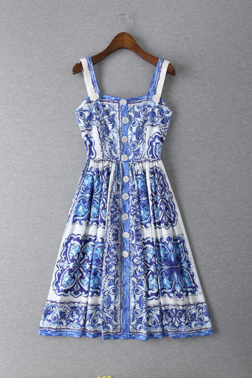 New-2015-summer-women-vintage-fashion-brand-blue-white-porcelain-print-dress-spaghetti-strap-buttons-32411359748