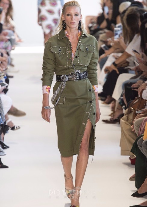 New-2016-autumn-winter-runway-fashion-women-cool-military-style-dress-long-sleeve-side-slit-belt-arm-32759999813