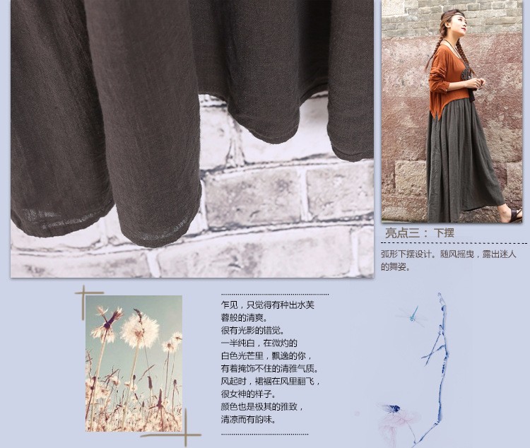 New-2016-spring-Women-cotton-linen-embroidered-long-sleeved-Mori-style-dress-Pactwork-colors-loose-w-32642335523