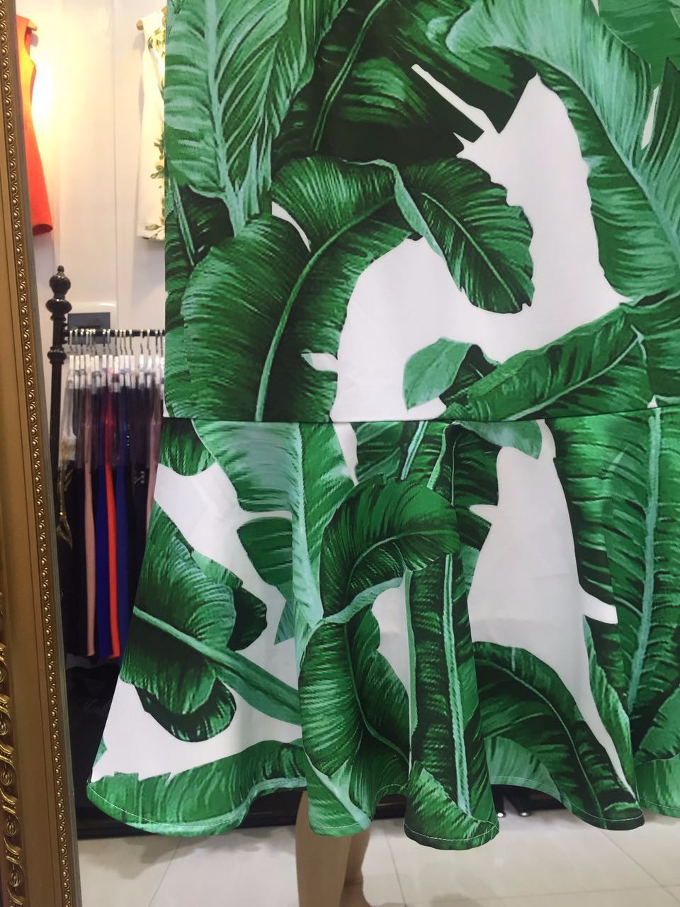 New-2016-spring-summer-fashion-women-elegant-sexy-sheath-mermaid-dress-banana-leaf-print-sleeveless--32675223741