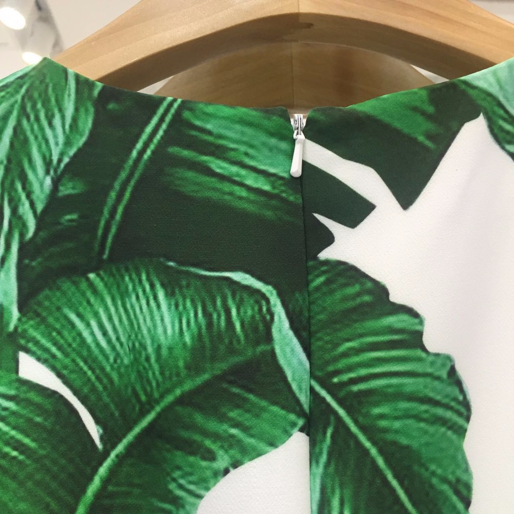 New-2016-spring-summer-fashion-women-elegant-sexy-sheath-mermaid-dress-banana-leaf-print-sleeveless--32675223741