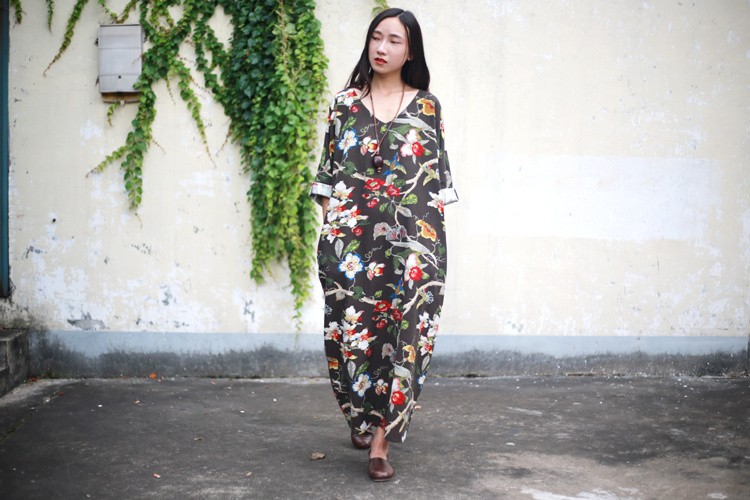 New-2017-Fashion-Runway-Designer-Spring-Summer-Dress-Women-Three-Quarter-Sleeve-Colored-Button-Elega-32774297030