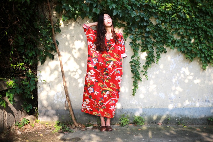 New-2017-Fashion-Runway-Designer-Spring-Summer-Dress-Women-Three-Quarter-Sleeve-Colored-Button-Elega-32774297030