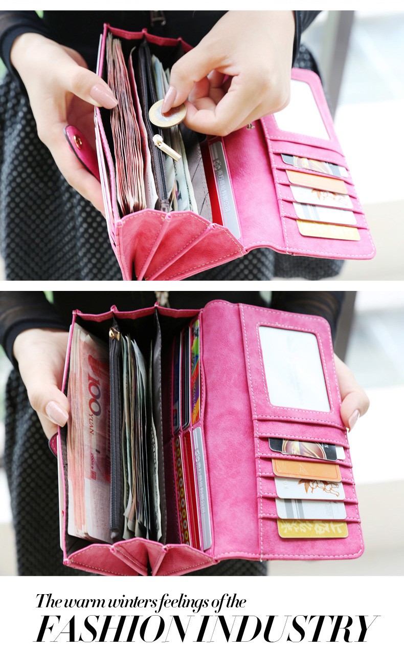 New-Arrive-2017-Fashion-Retro-Matte-Stitching-Wallet-Women-Long-Purse-Clutch-Women-Casual-Hasp-Dolla-32596752284