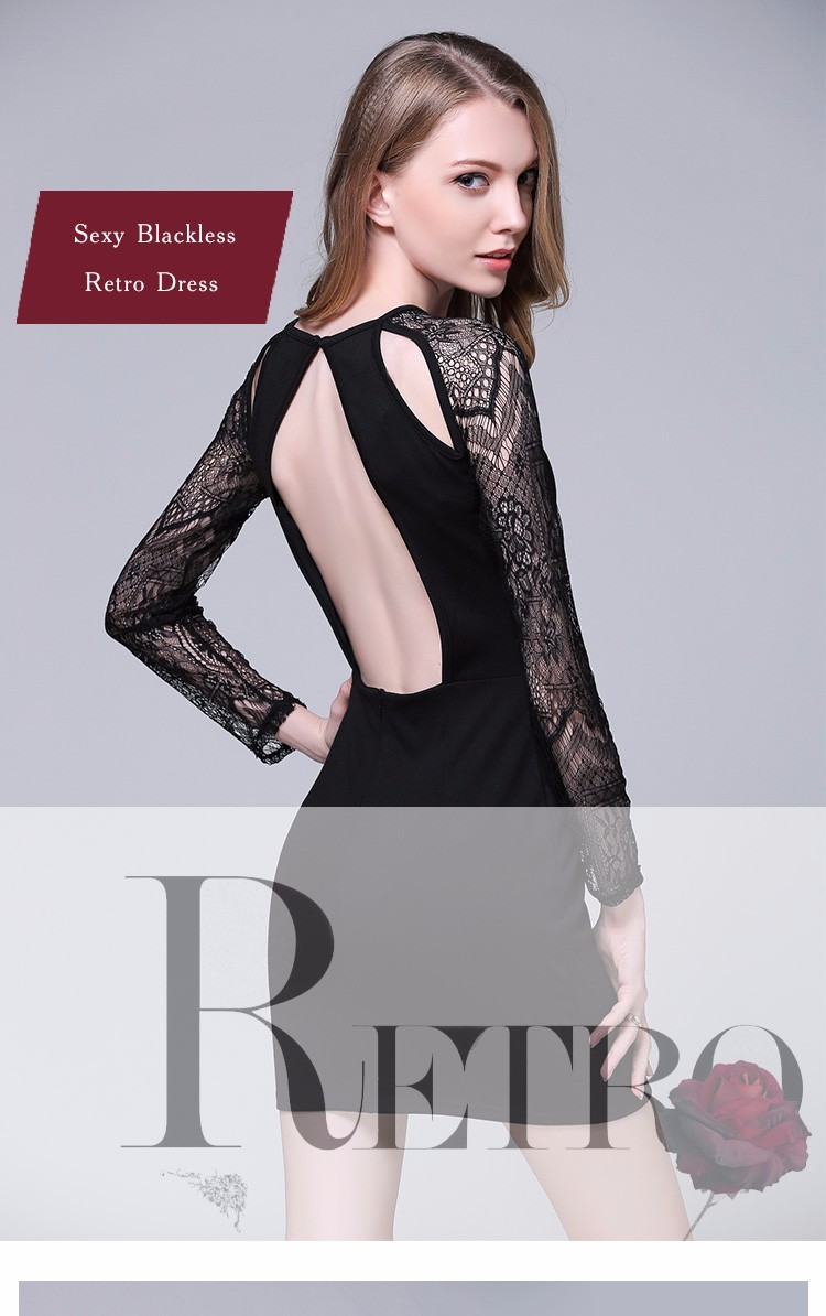 New-Autumn-Winter-Women-Hollow-Cut-Out-Retro-Long-Sleeve-Wrap-Bodycon-Bandage-Sexy-Club-Black-Backle-32715844894