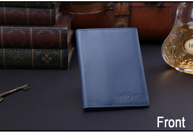 New-Blue-Passport-Cover-Genuine-Leather-PassportCredit-Card-Holder-Protector-Cover-Case-32557284877