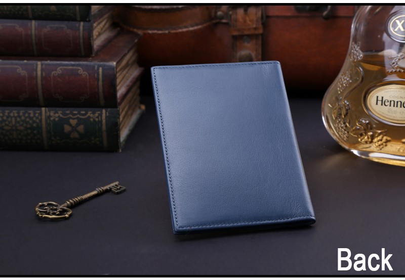 New-Blue-Passport-Cover-Genuine-Leather-PassportCredit-Card-Holder-Protector-Cover-Case-32557284877