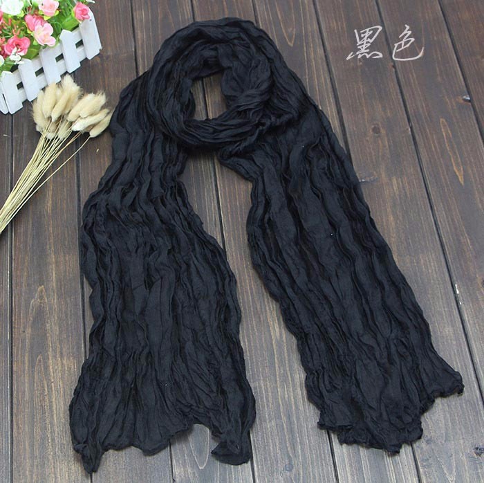 New-Fashion-2015-Women-Scarf-Vintage-Ladies-Solid-Color-Black-Red-White-Scarves-Warp-shawl-female-bu-32583717491