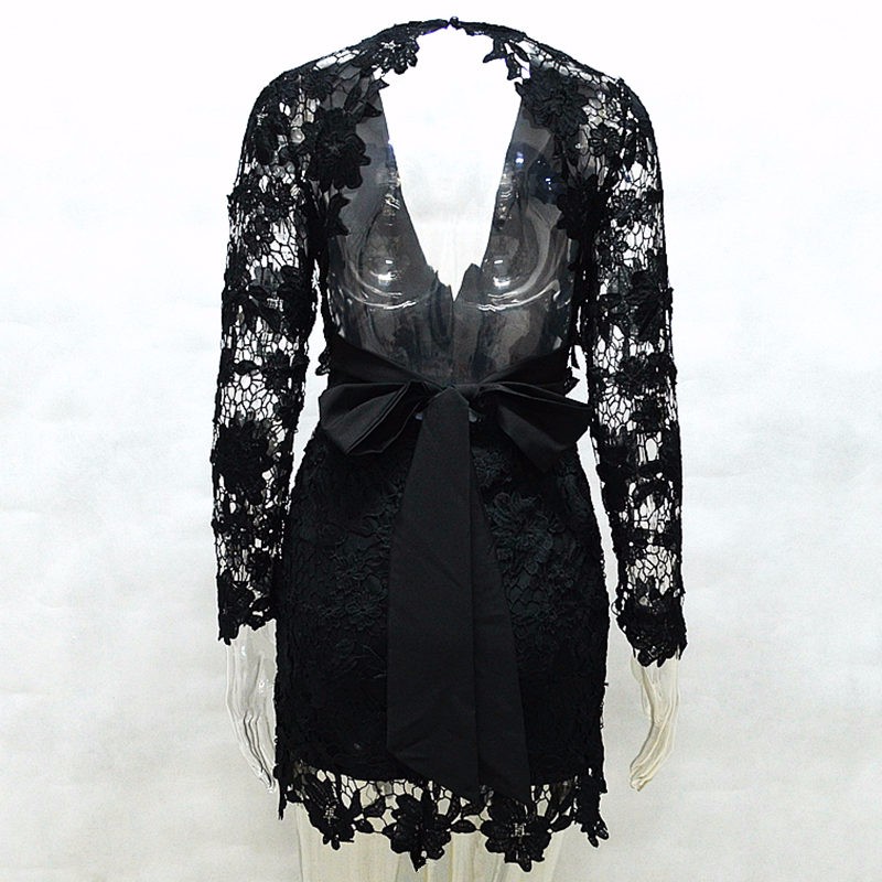 New-Hollow-Out-Lace-Dress-Women-Sexy-Backless-Vestidos-De-Festa-2018-Bow-Tied-Robe-Femme-Deep-V-Neck-32787886210