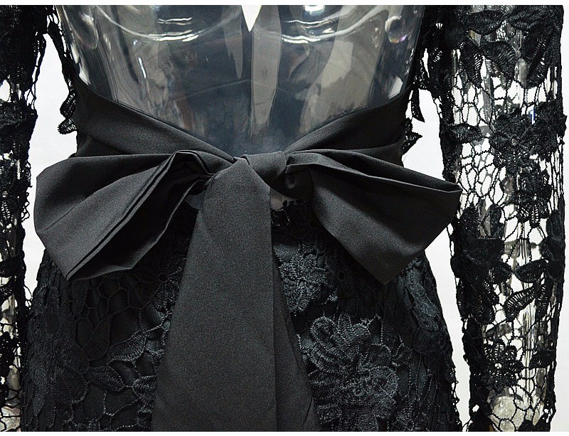 New-Hollow-Out-Lace-Dress-Women-Sexy-Backless-Vestidos-De-Festa-2018-Bow-Tied-Robe-Femme-Deep-V-Neck-32787886210