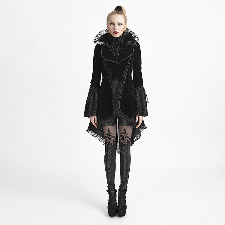 New-Punk-Rave-Black-gothic-jacket-Rock-cosplay-Kera-Steampunk-Sexy-women-Coat-y2-32537282614