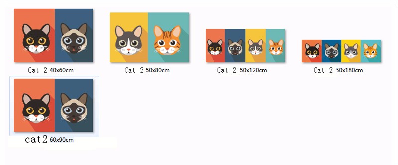 New-Sale-Welcome-Floor-Mats-Animal-Cute-Four-Cats-Printed-Bathroom-Kitchen-Carpet-House-Doormats-for-32720389484