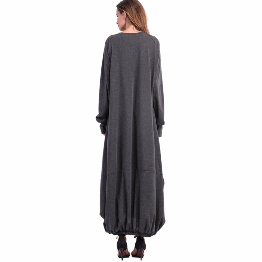 New-Spring-Long-sleeved-Lantern-Dress-Large-Size-Loose-O-Neck-Long-Dresses-Novelty-Women-Clothing-32788466912