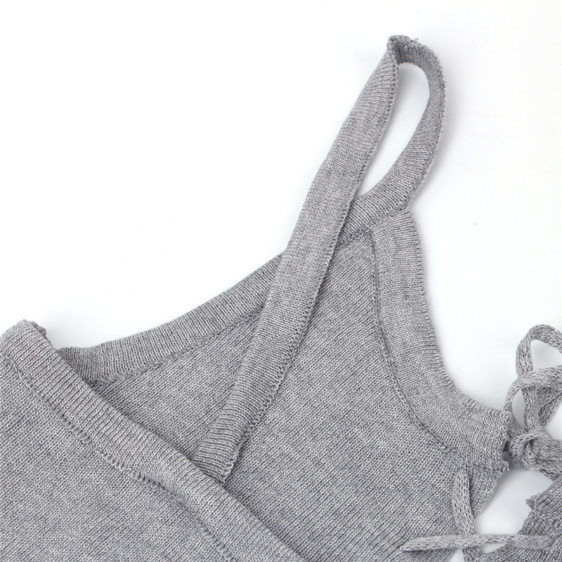 New-Women-Camis-Front-Cross-Lacing-Up-Straps-Bustier-Crop-Top-Tank-32795633507