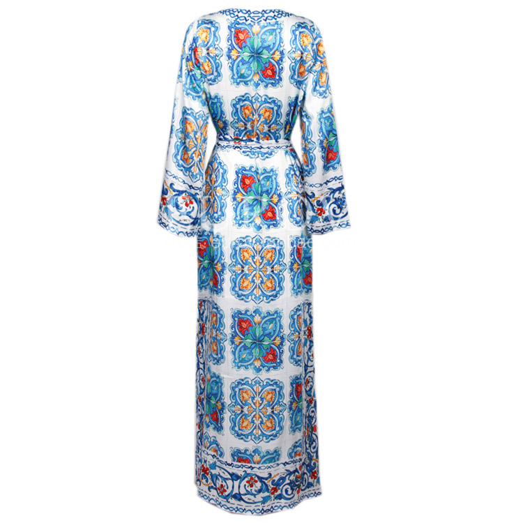 New-arrival-2016-spring-summer-brand-fashion-women-porcelain-print-dress-long-maxi-side-slit-bow-wai-32611710224