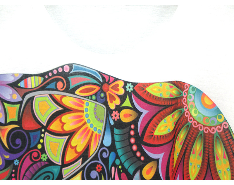 New-fashion-Flower-Elephant-printed-t-shirts-women-summer-dresses-2016-novelty-design-casual-top-tee-32621857338