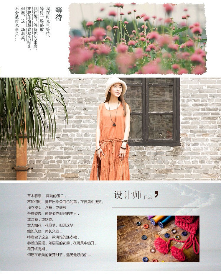 New-fashion-Summer-women-cotton-linen-multilayer-bottom-vest-dress-sleeveless-irregular-long-dresses-32310361446