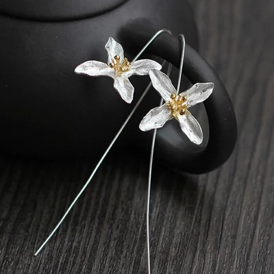 New-style-high-quality-925-sterling-silver-handmade-earrings-Lilac-flower-long-earrings-for-women-fi-32500182767