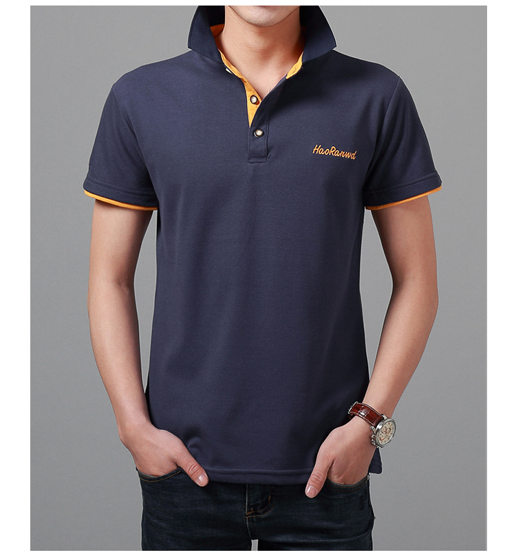 New-summer-men-t-shirt-Casual-turn-down-collar-short-sleeve-t-shirt-men-Comfortable-tshirt-Solid-col-32793360415