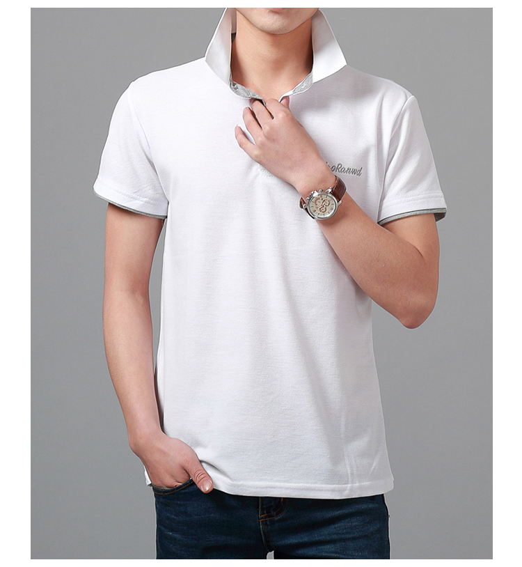 New-summer-men-t-shirt-Casual-turn-down-collar-short-sleeve-t-shirt-men-Comfortable-tshirt-Solid-col-32793360415