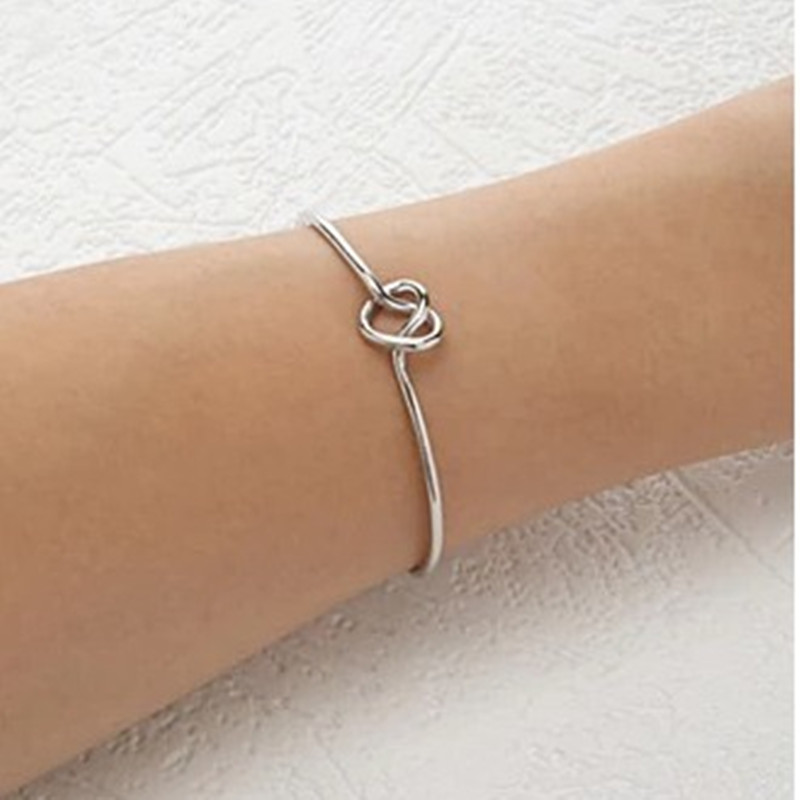 Original-design-very-simple-about-pure-copper-casting-love-knot-knot-open-metal-bangle-bracelet-love-32584741316