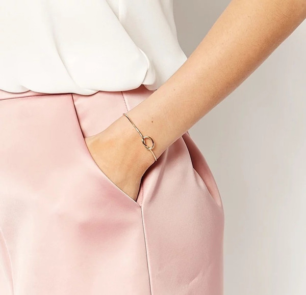 Original-design-very-simple-about-pure-copper-casting-love-knot-knot-open-metal-bangle-bracelet-love-32584741316