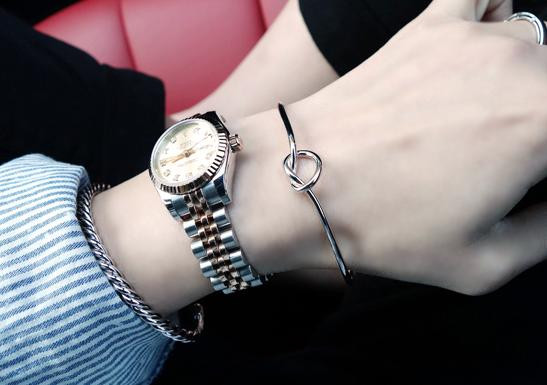 Original-design-very-simple-about-pure-copper-casting-love-knot-knot-open-metal-bangle-bracelet-love-32584741316