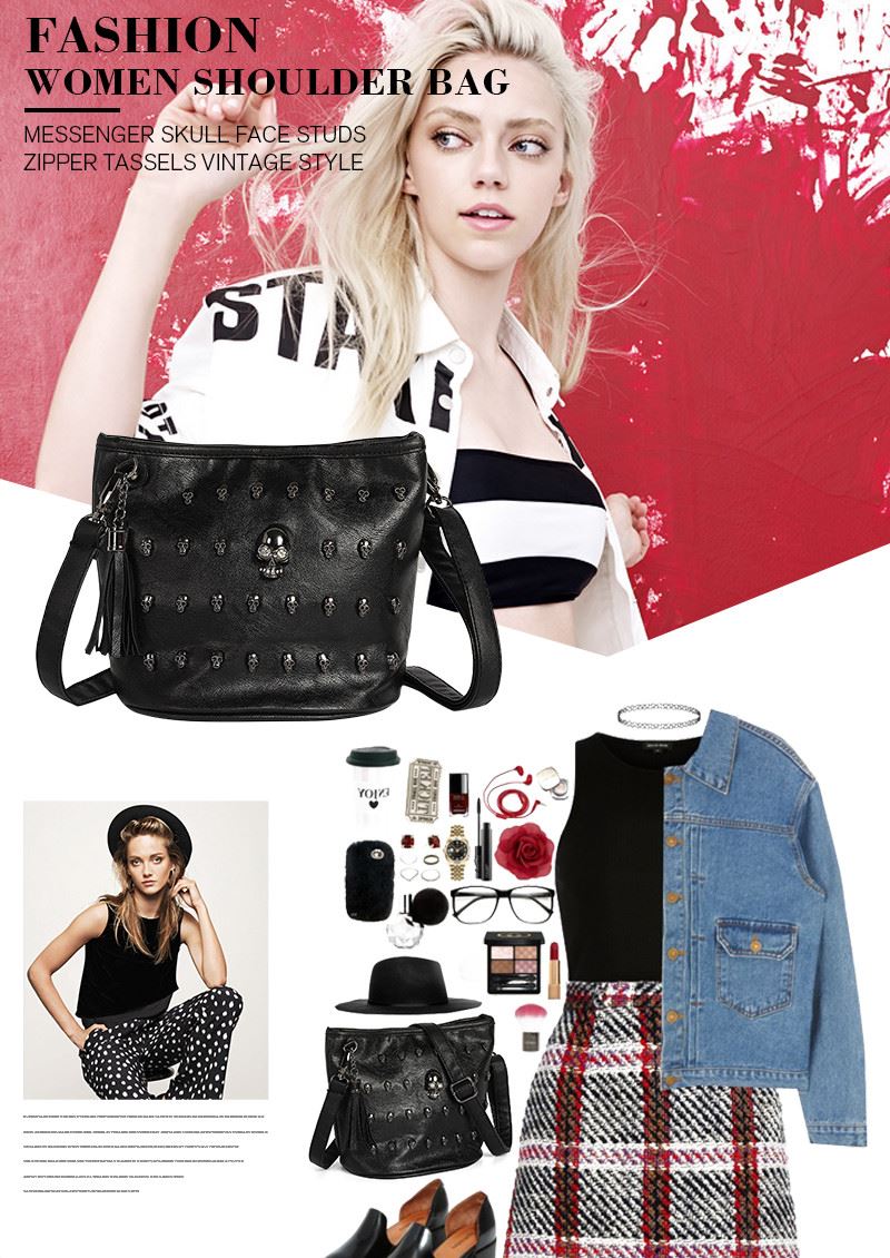 Osmond-Women-Shoulder-Bags-Ladies-Skull-Studs-Punk-Rivet-PU-Leather-Goth-Zipper-Tassels-Vintage-Styl-32563650027