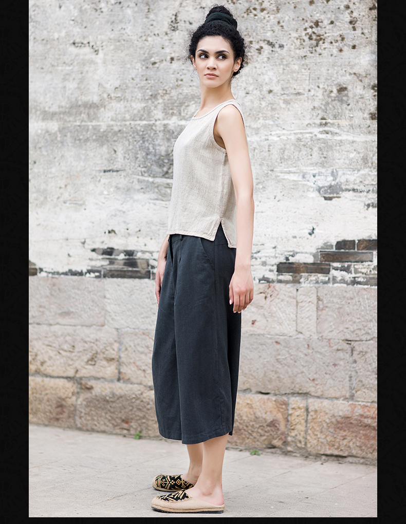 Outline-Women-Linen-Tank-Top-O-Neck-Solid-Casual-Summer-Vest-Vintage-Sleeveless-Lady-Tops-Ruched-Sho-32794653935