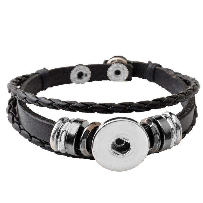 P00646-Wholesale-Snap-Button-BraceletampBangles-10-color-High-quality-leather-Bracelets-For-Women-18-32479335161
