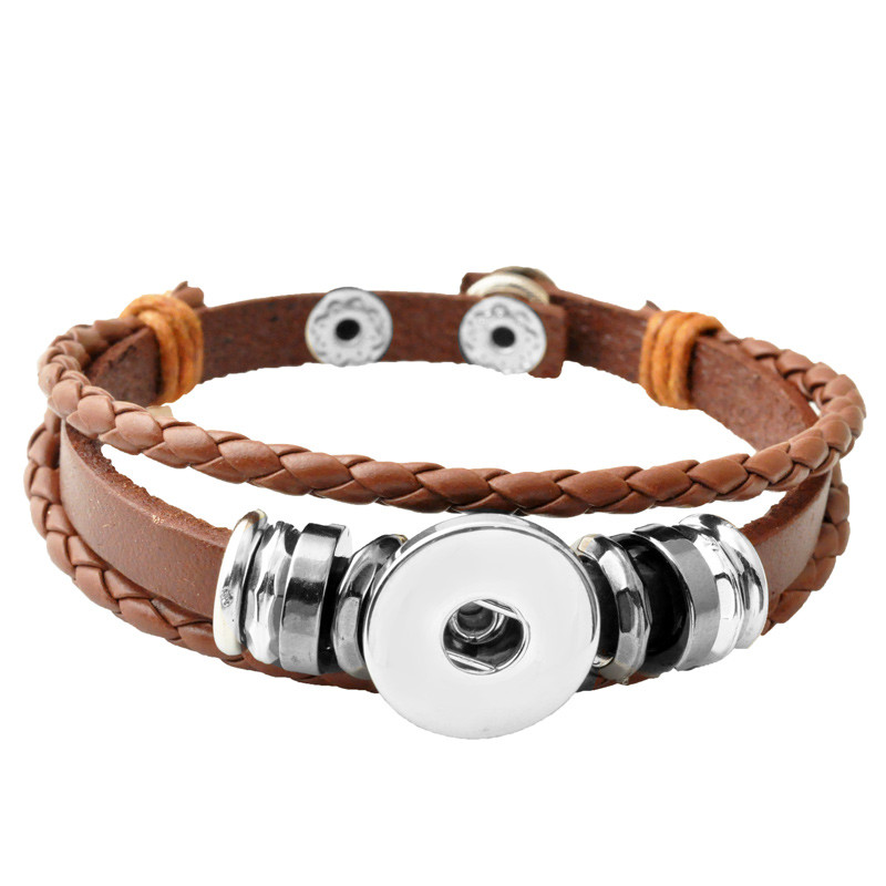 P00646-Wholesale-Snap-Button-BraceletampBangles-10-color-High-quality-leather-Bracelets-For-Women-18-32479335161