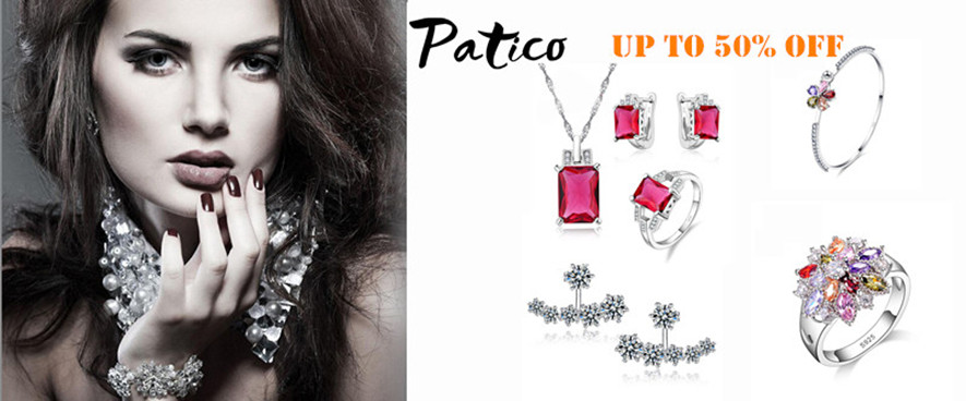 PATICO-Newest-8-Colors-Jewelry-Sets-Women-Quadrilateral-925-Sterling-Silver-CZ-Crystal-NecklaceEarri-32673932242