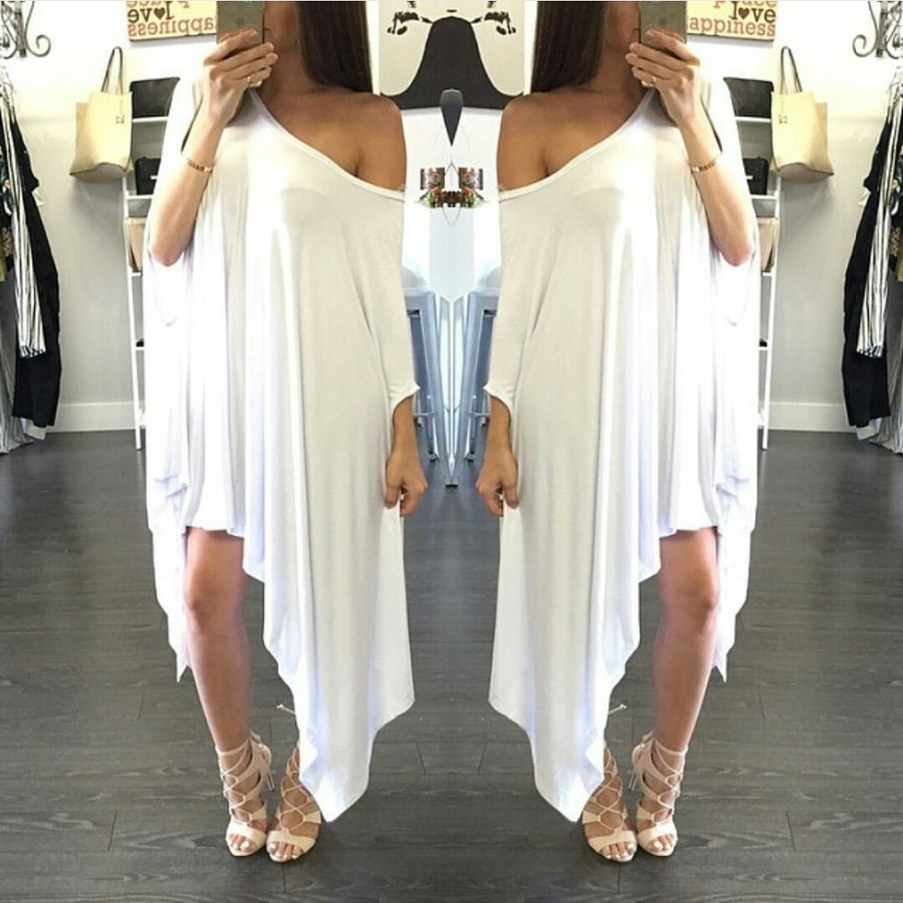 Plus-Size-Women-Clothing-Fashion-Loose-Irregular-Sexy-Slash-Neck-Bat-Sleeve-Plus-Size-Poncho-Mini-Pa-32477581579