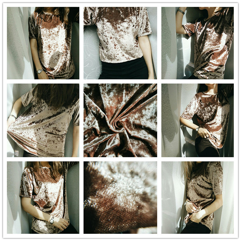 ROMWE-Women39s-T-shirts-Slim-Women-Clothes-2017-Clothing-Women-Khaki-Round-Neck-Short-Sleeve-High-Lo-32789494898