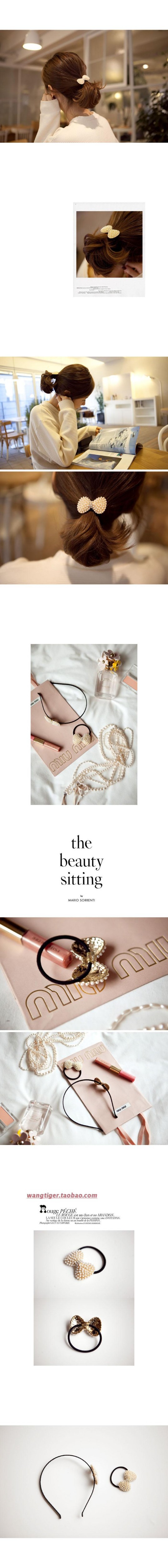 Retro-Crystal-Imitation-Pearl-Beads-Heart-Bow-Elastic-Hair-Band-Rubber-Hair-Clip-for-Women-Girl-Head-1989913139