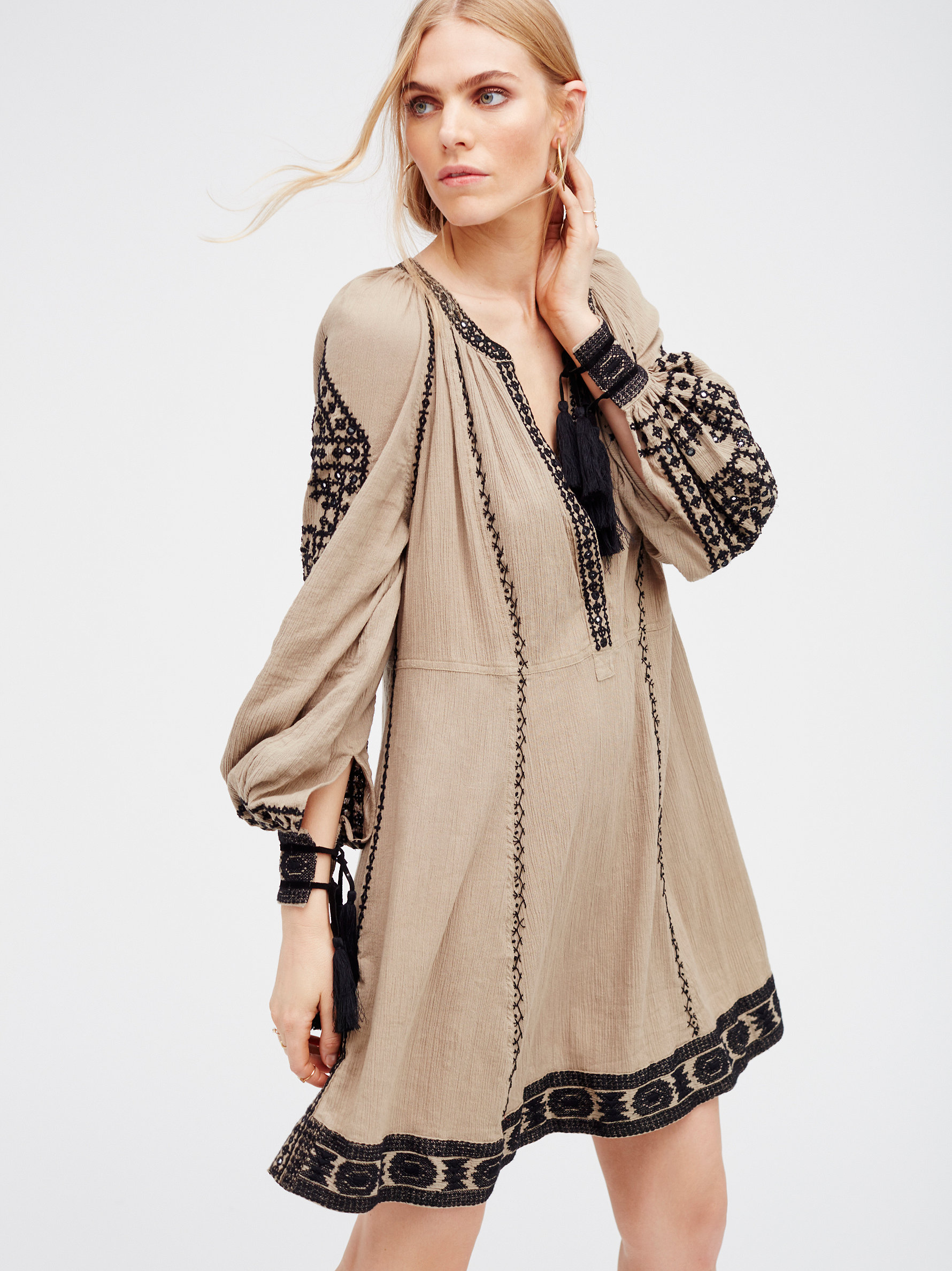 Romantics-Magnolia-Dress-Vintage-Floral-Embroidery-V-Neck-Long-Sleeve-Boho-Mini-Dress-Beach-Casual-H-32789100368