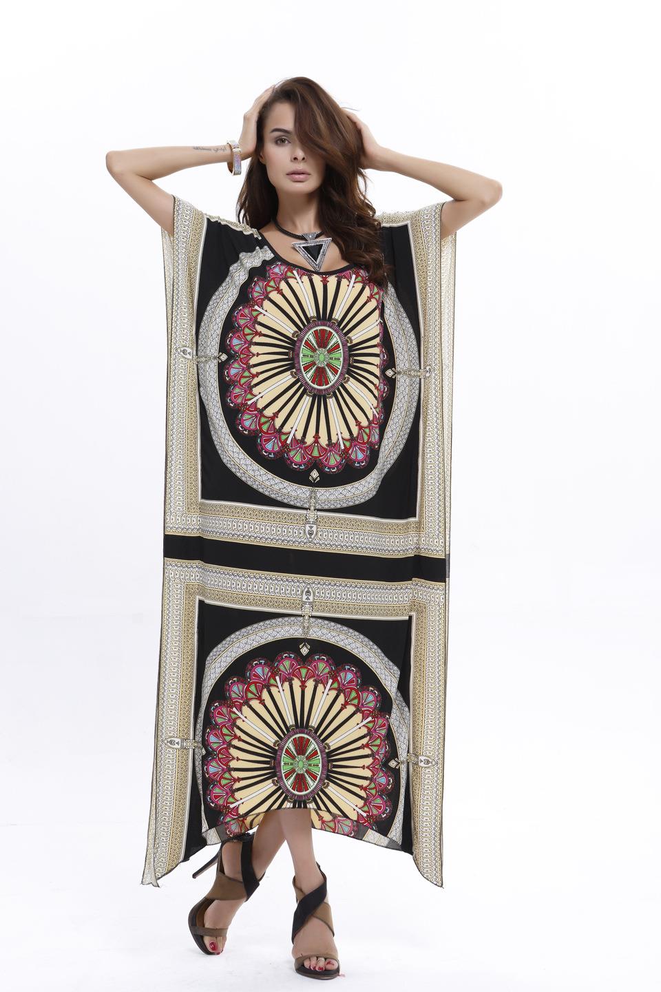 SHOWERSMILE-Brand-National-Dress-Indian-Women-Loose-Tribal-Print-Maxi-Dress-Batwing-Sleeve-Irregular-32660610703