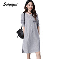 Saiqigui-Summer-dress-New-Fashion-short-sleeve-gradation-women-dress-casual-cotton-Linen-dress-Print-32668105963