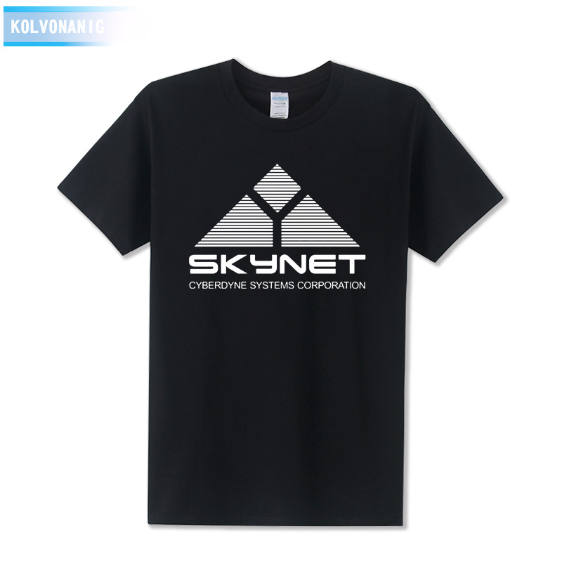 Science-Fiction-Film-Skynet-Cyberdyne-Systems-Terminator-Printed-T-Shirt-Tee-Shirts-Cool-Tops-Park-T-32784859443