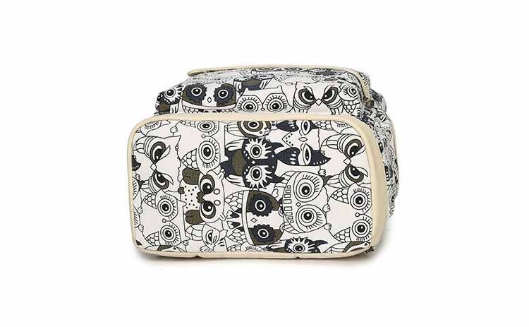 Set-Backpack-Women-Animal-Owl-Printing-Backpack-Canvas-Bookbags-School-Backpacks-Bags-for-Teenage-gi-32710627080