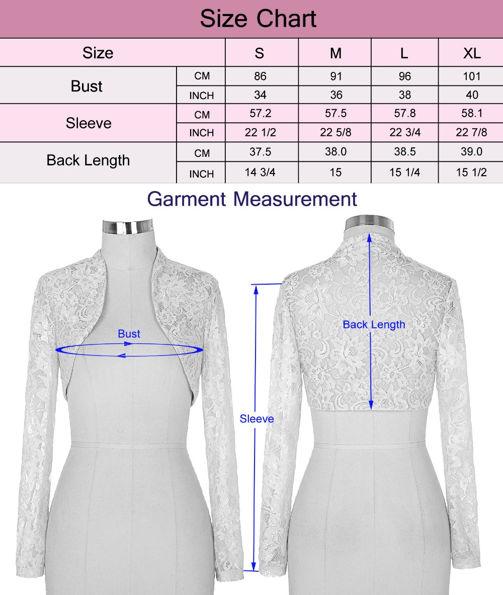 Sexy-Black-White-Lace-Bolero-Elegant-Ladies-Shrug-Long-Sleeve-Plus-Size-S-3XL-Wedding-Evening-Prom-C-32760451697