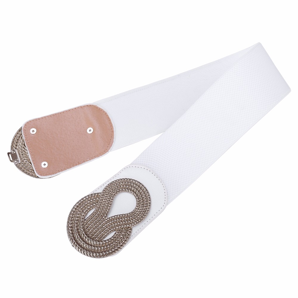 Sexy-Dress-Belts-for-Women-Ladies-Girls-Fashion-Wide-Metal-Buckle-Stretchy-Elastic-Waist-Belt-Waistb-32742655981