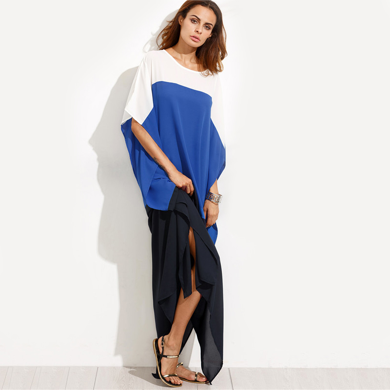SheIn-Summer-Beach-Dresses-Casual-Women-Loose-Dress-Multicolor-Round-Neck-Half-Sleeve-Color-Block-Sp-32789332259