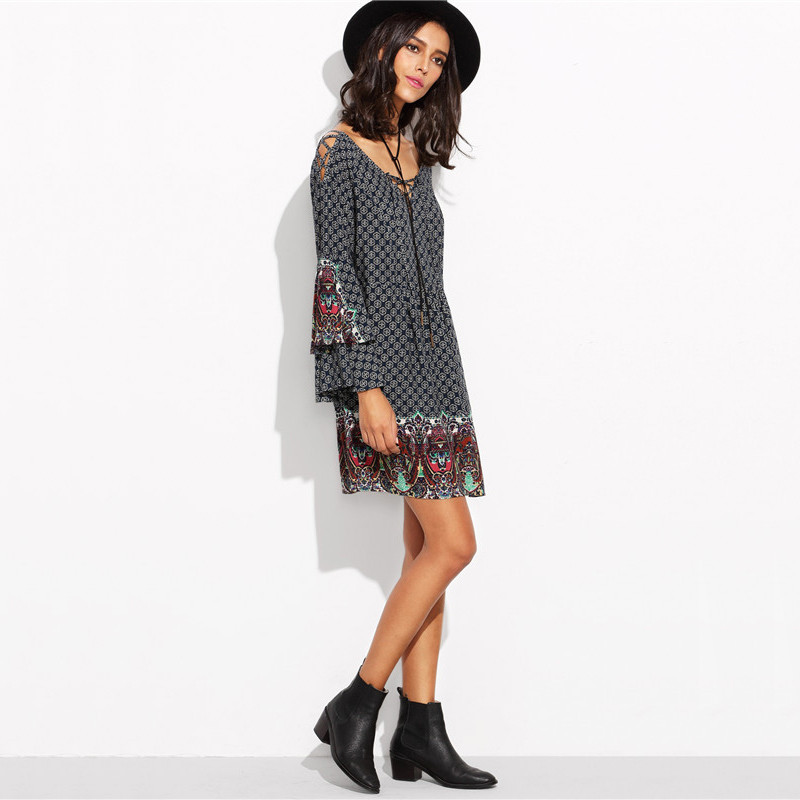 SheIn-Vintage-Dresses-For-Women-Boho-Dress-Multicolor-Tribal-Print-Crisscross-V-Neck-Long-Flare-Slee-32715249165