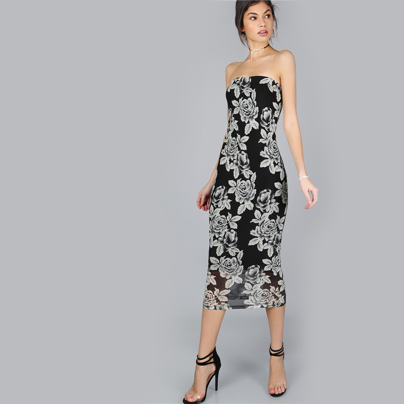 SheIn-Women-Summer-Black-Flower-Print-Bandeau-Midi-Dress-Sexy-Club-Dress-2017-Strapless-Sleeveless-E-32797469684