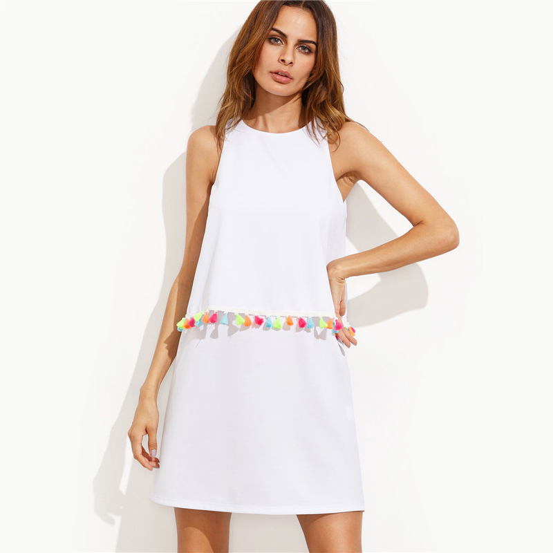 SheIn-Womens-Boho-Dresses-New-Arrival-Women-Clothing-Ladies-Summer-White-Tassel-Trim-Round-Neck-Slee-32787685242
