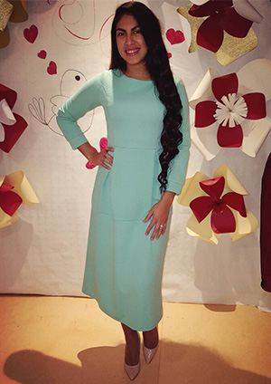 Sheinside-2016-Falle-Green-Three-Quarter-Length-Sleeve-A-Line-Midi-Round-Neck-A-Line-Dress-Women-Ele-32712615389