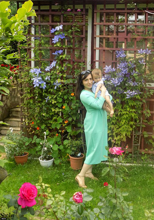 Sheinside-2016-Falle-Green-Three-Quarter-Length-Sleeve-A-Line-Midi-Round-Neck-A-Line-Dress-Women-Ele-32712615389