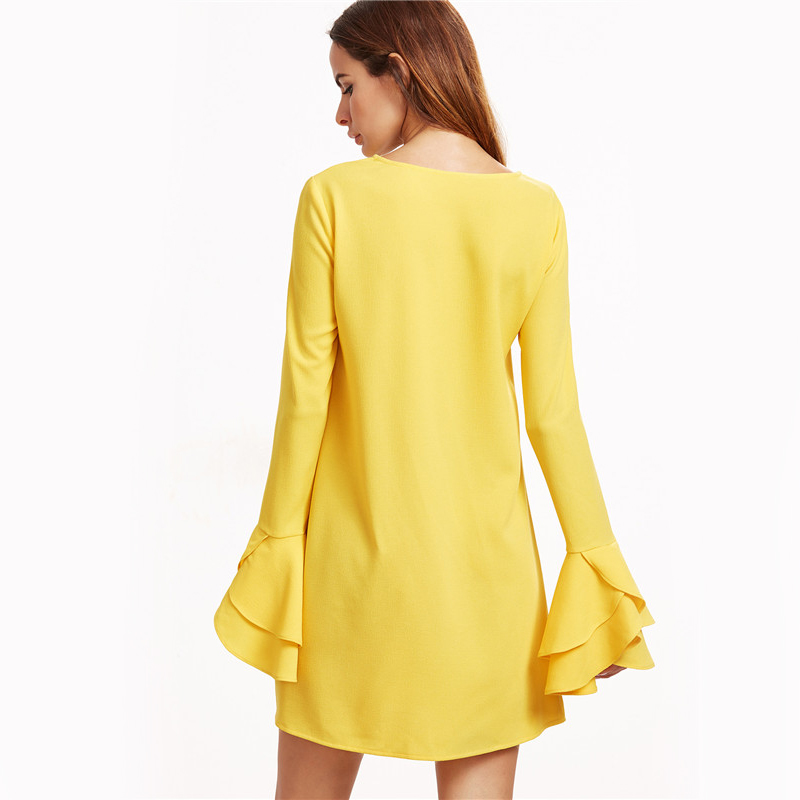 Sheinside-Womens-Dresses-New-Arrival-2017-Women-Business-Casual-Clothing-Yellow-Layered-Ruffle-Sleev-32789616884